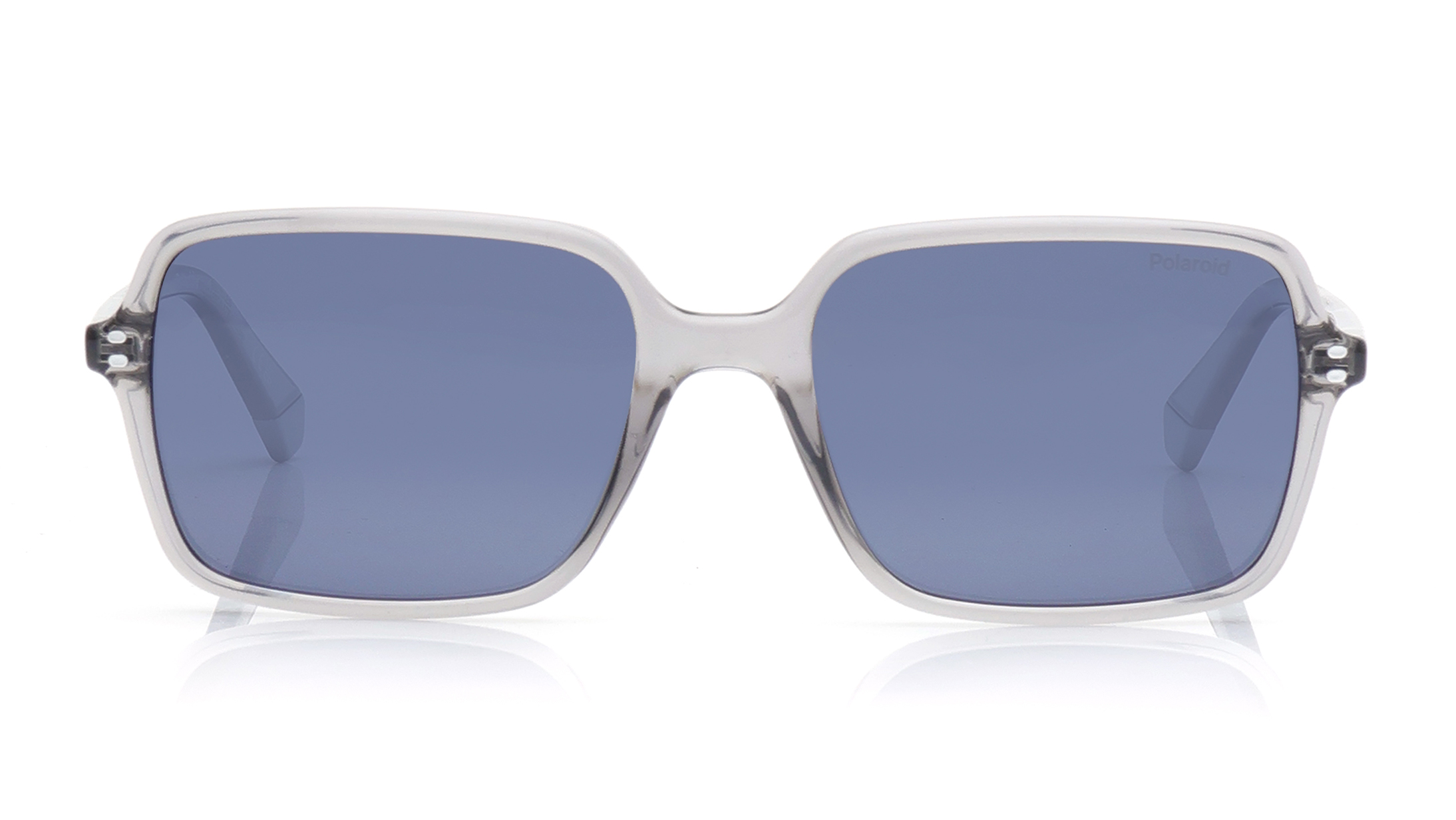 Image 1 of Blue Square Sunglasses for Men from Polaroid Available at Titan Eye+