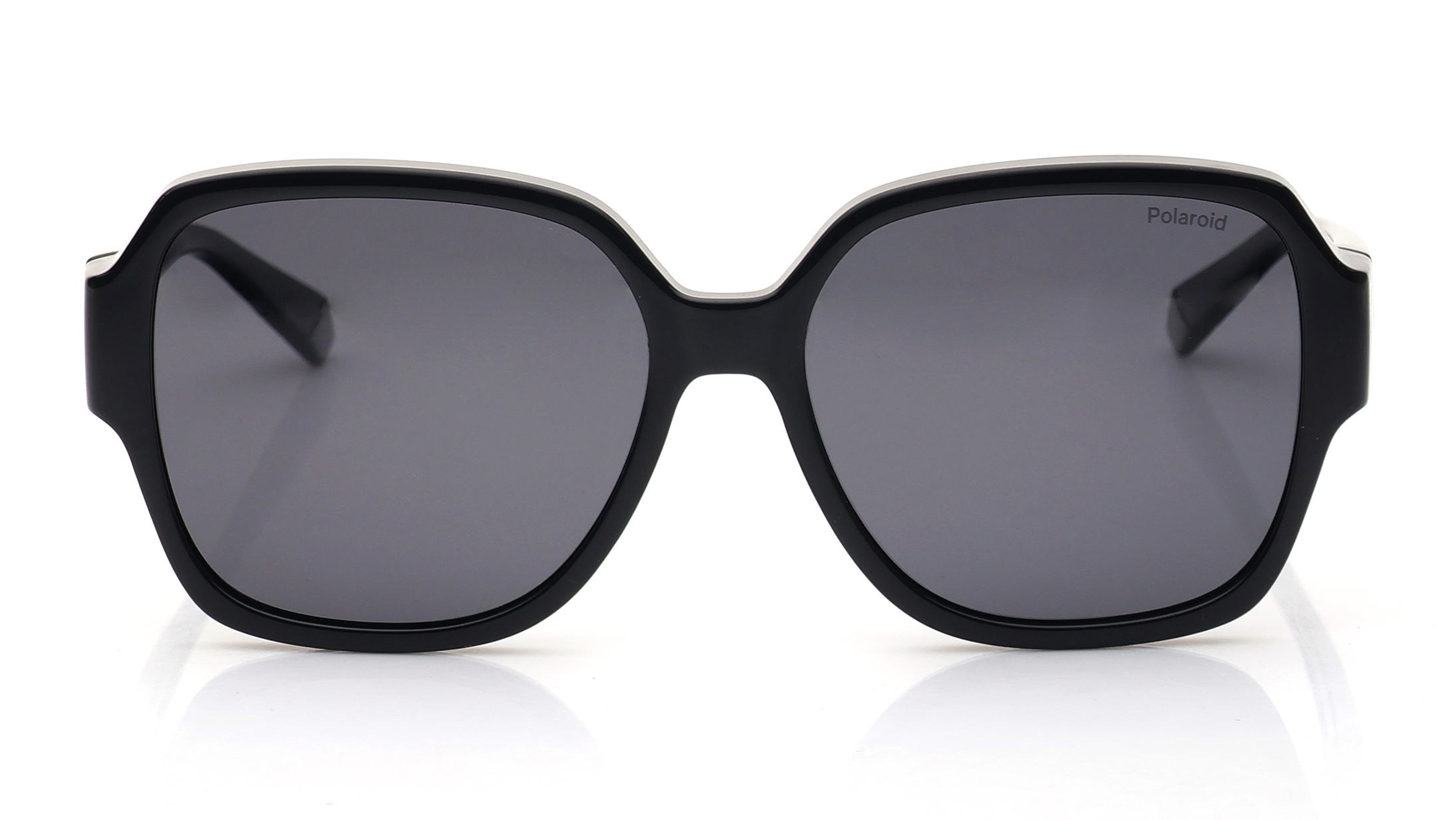 Image 1 of Grey Square Polarized Sunglasses for Men and Women from Polaroid Available at Titan Eye+
