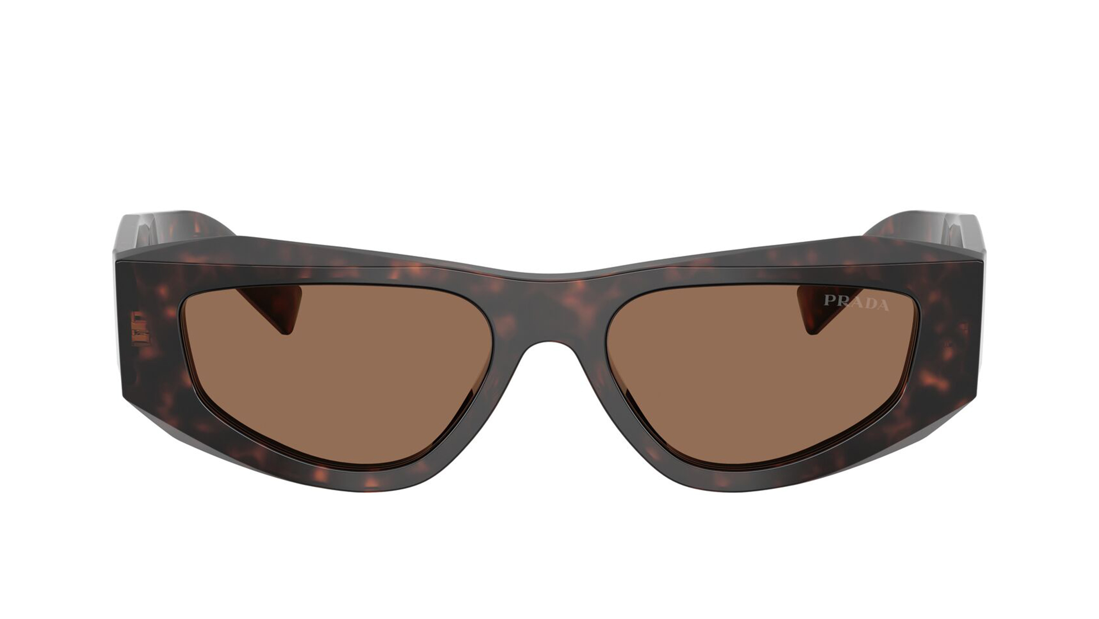 Image 1 of Brown Pillow Sunglasses for Men from Prada Available at Titan Eye+