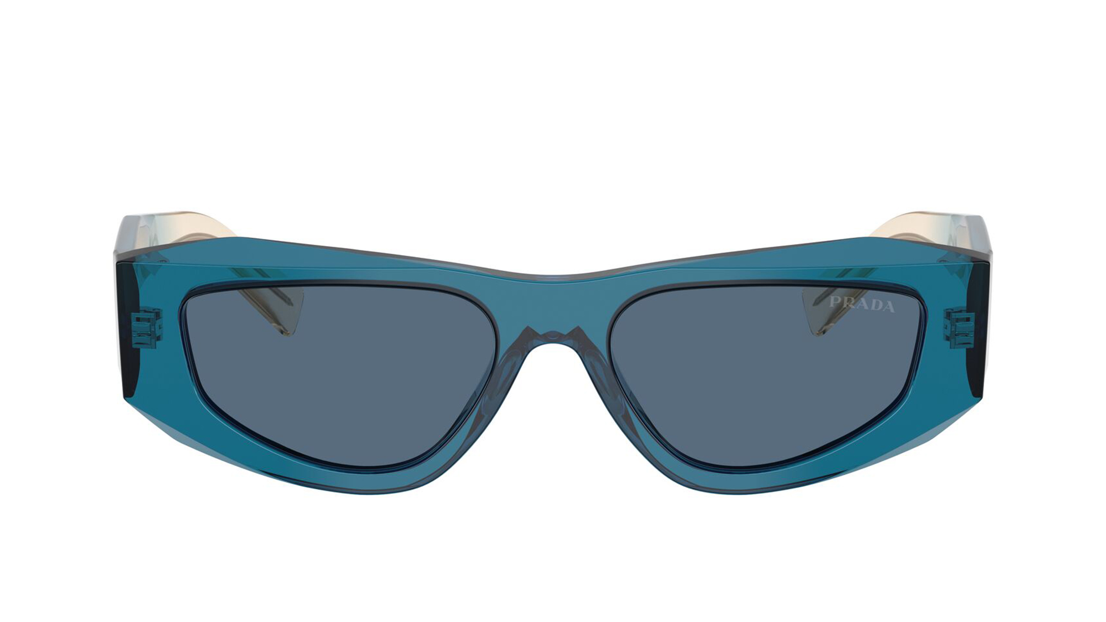 Image 1 of Blue Pillow Sunglasses for Men from Prada Available at Titan Eye+