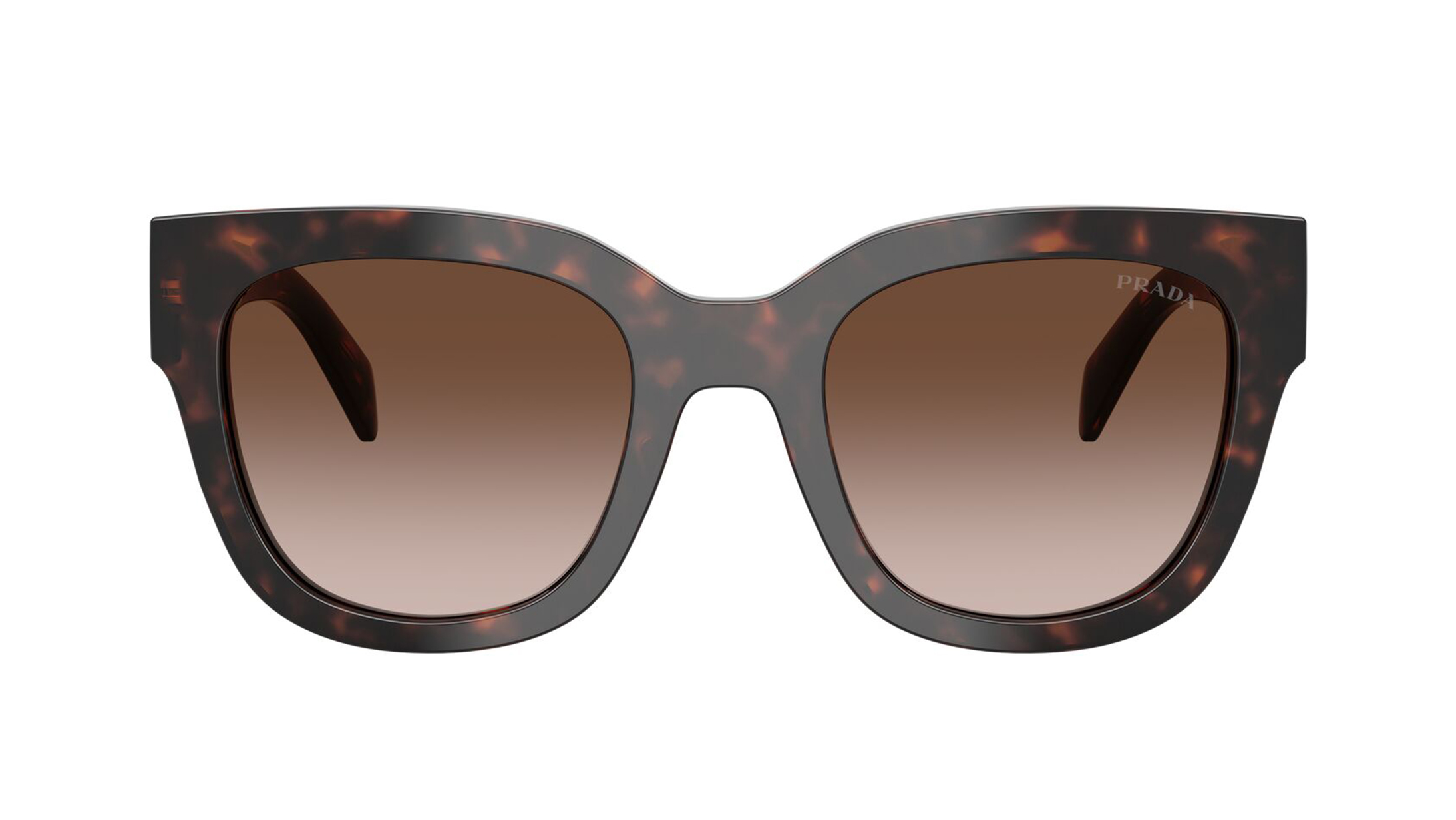 Image 1 of Brown Square Sunglasses for Women from Prada Available at Titan Eye+