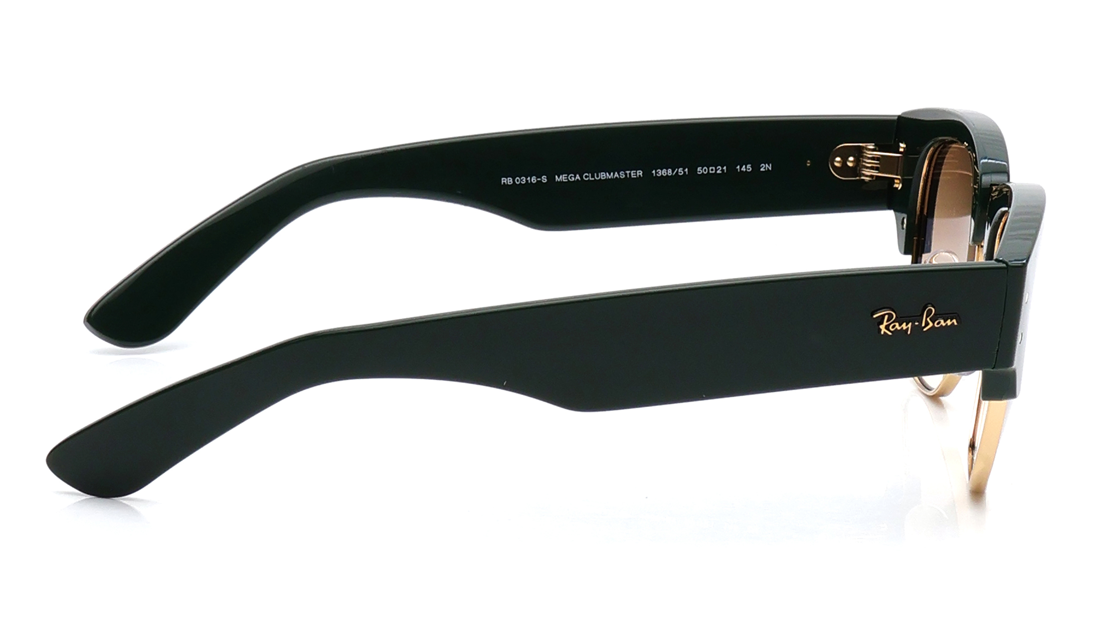 Image 3 of Brown Clubmaster Sunglasses for Men and Women from Rayban Available at Titan Eye+