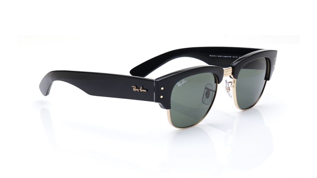 Image 2 of Green Clubmaster Sunglasses for Men and Women  from Rayban Available at Titan Eye+