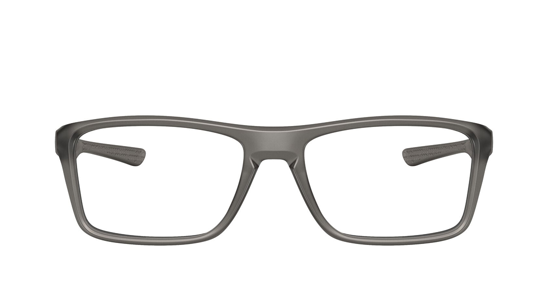 Image 1 of Grey Rectangle Eyeglasses for Men from Oakley Available at Titan Eye+