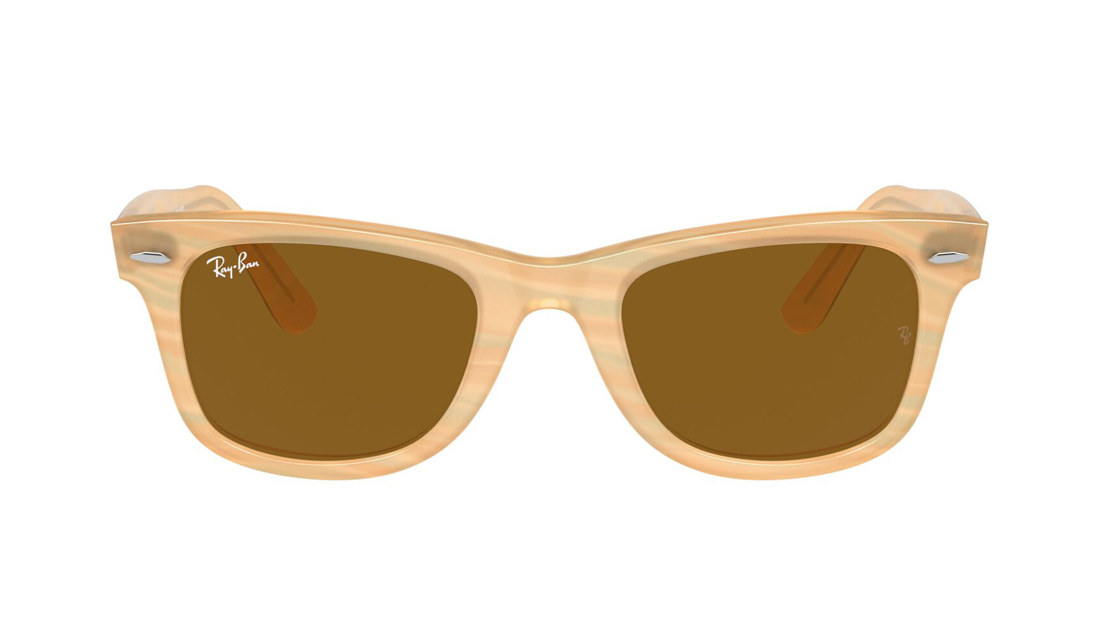 Image 1 of Brown Wayfarer Sunglasses for Men and Women from Rayban Available at Titan Eye+