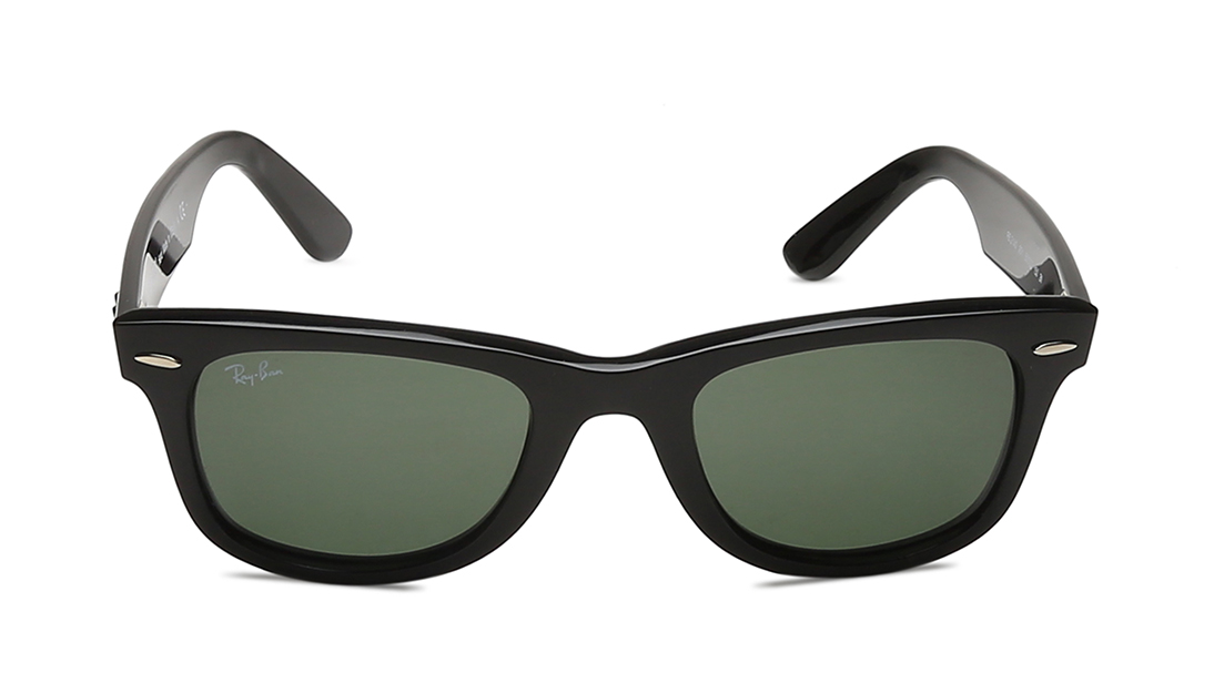 Image 1 of Green Wayfarer Sunglasses for Men and Women from Rayban Available at Titan Eye+