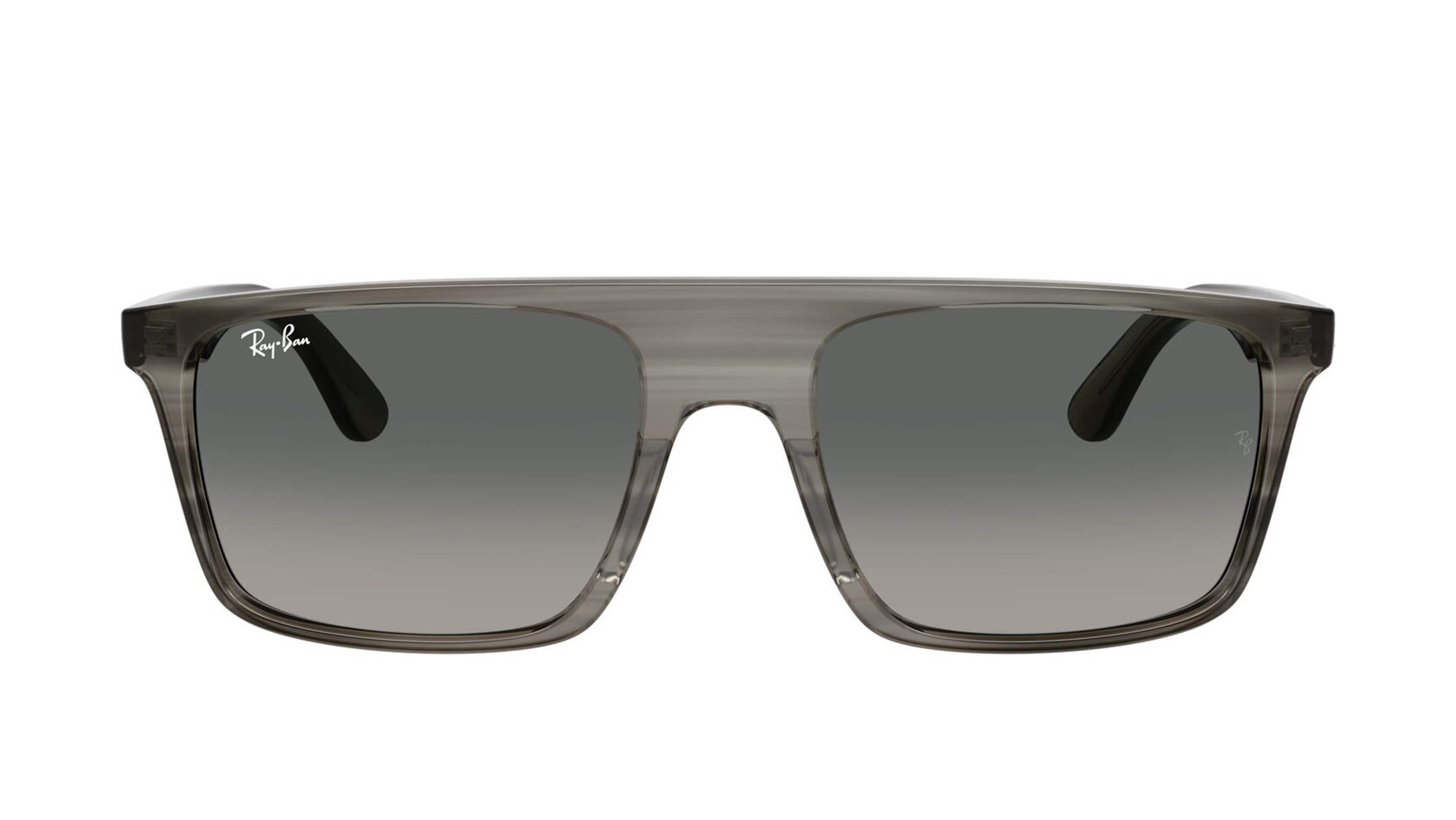 Image 1 of Grey Square Sunglasses for Men and Women from Rayban Available at Titan Eye+