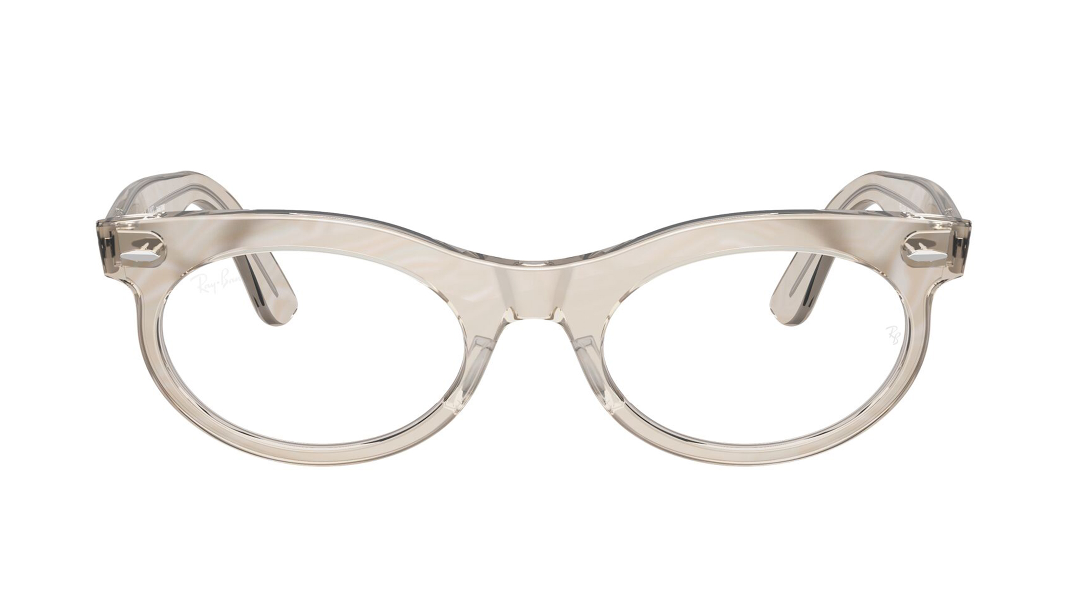 Image 1 of Blue Oval Sunglasses for Men and Women from Rayban Available at Titan Eye+
