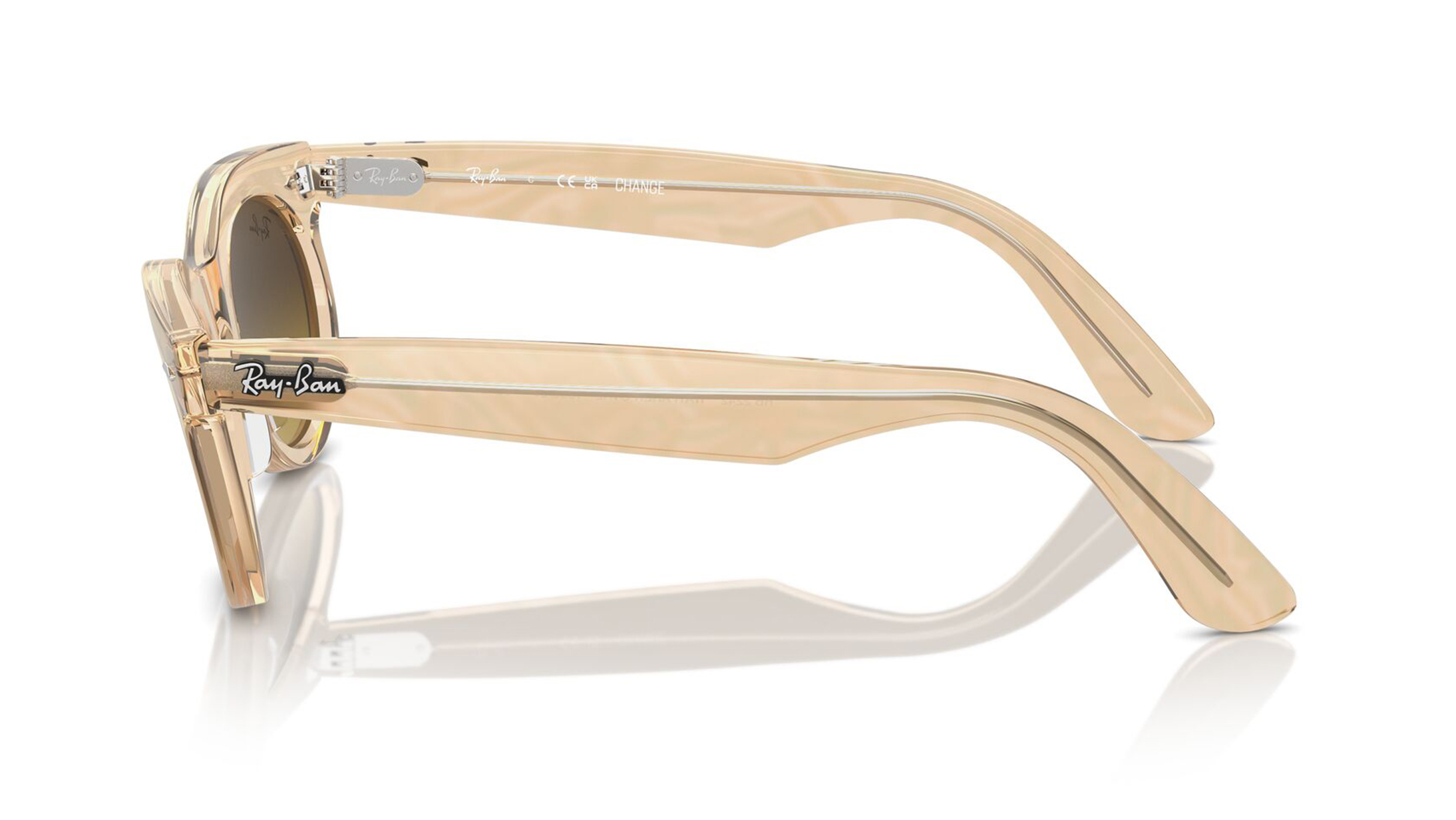 Image 4 of Brown Oval Sunglasses for Men and Women from Rayban Available at Titan Eye+