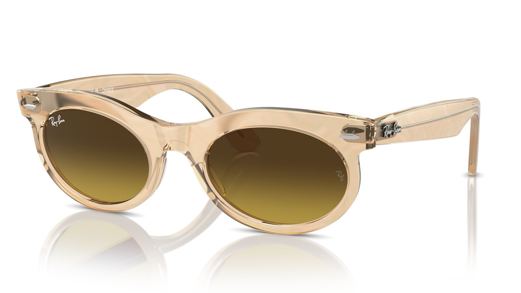 Image 7 of Brown Oval Sunglasses for Men and Women from Rayban Available at Titan Eye+
