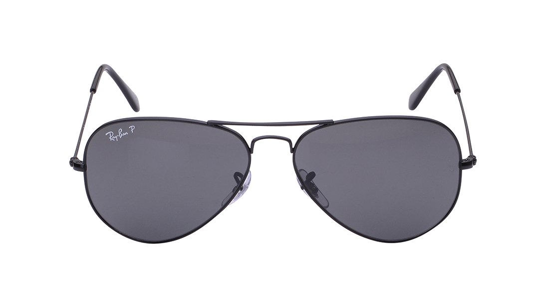 Image 1 of Black  Aviator Sunglasses for Men And Women from Rayban Available at Titan Eye+
