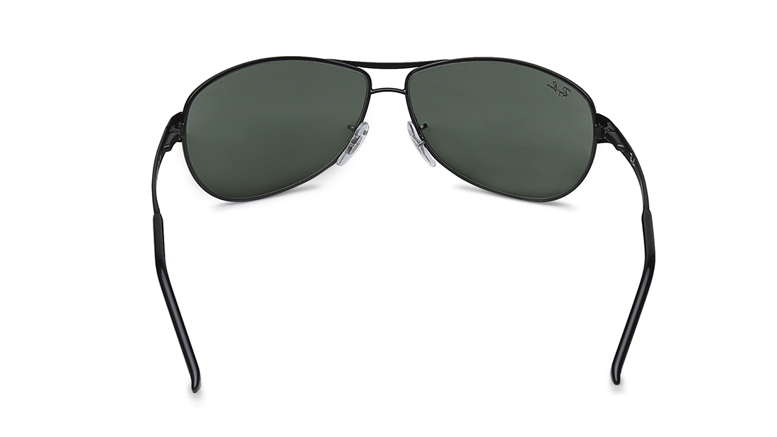 Image 4 of Green Aviator Sunglasses for Men from Rayban Available at Titan Eye+