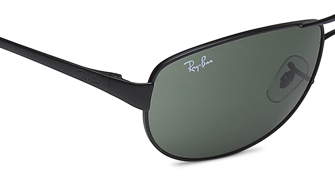 Image 5 of Green Aviator Sunglasses for Men from Rayban Available at Titan Eye+