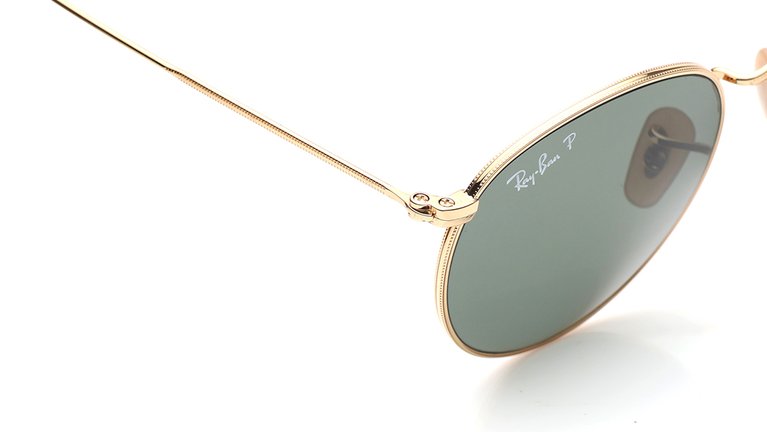 Image 5 of Gold Round Sunglasses for Men from Rayban Available at Titan Eye+