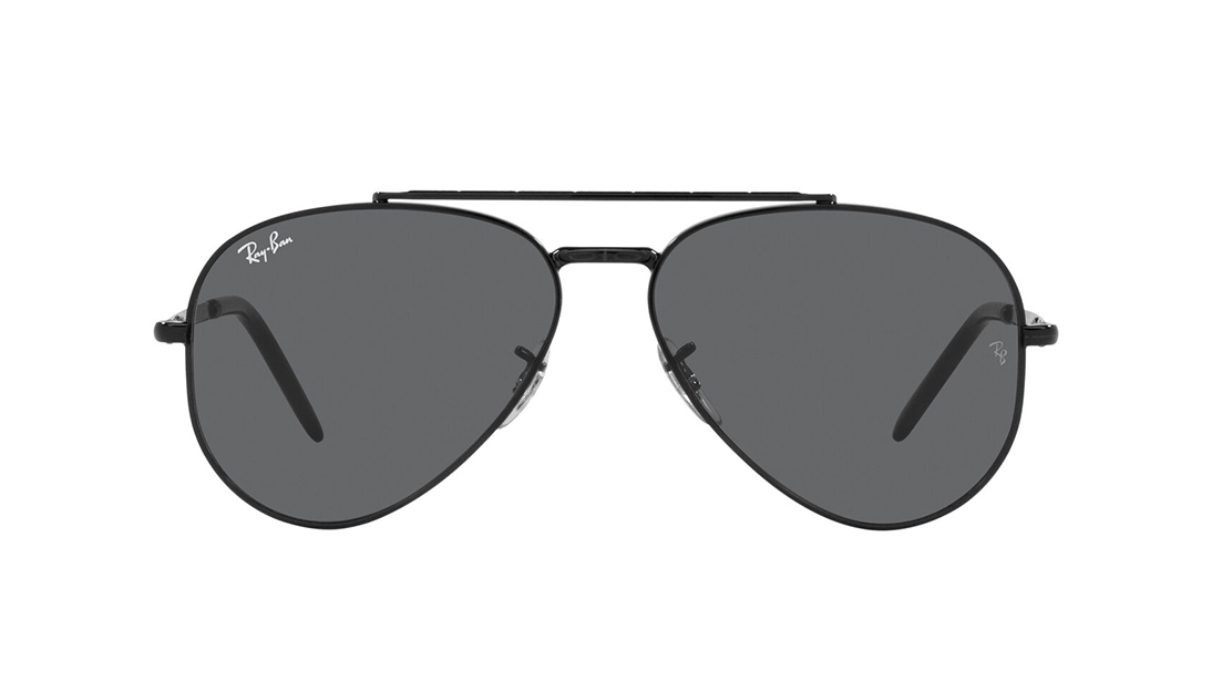 Image 1 of Grey Aviator Sunglasses for Men and Women from Rayban Available at Titan Eye+