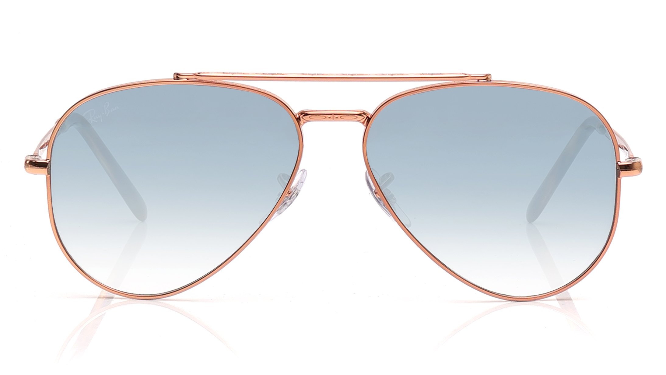 Image 1 of Blue Aviator Sunglasses for Men and Women from Rayban Available at Titan Eye+