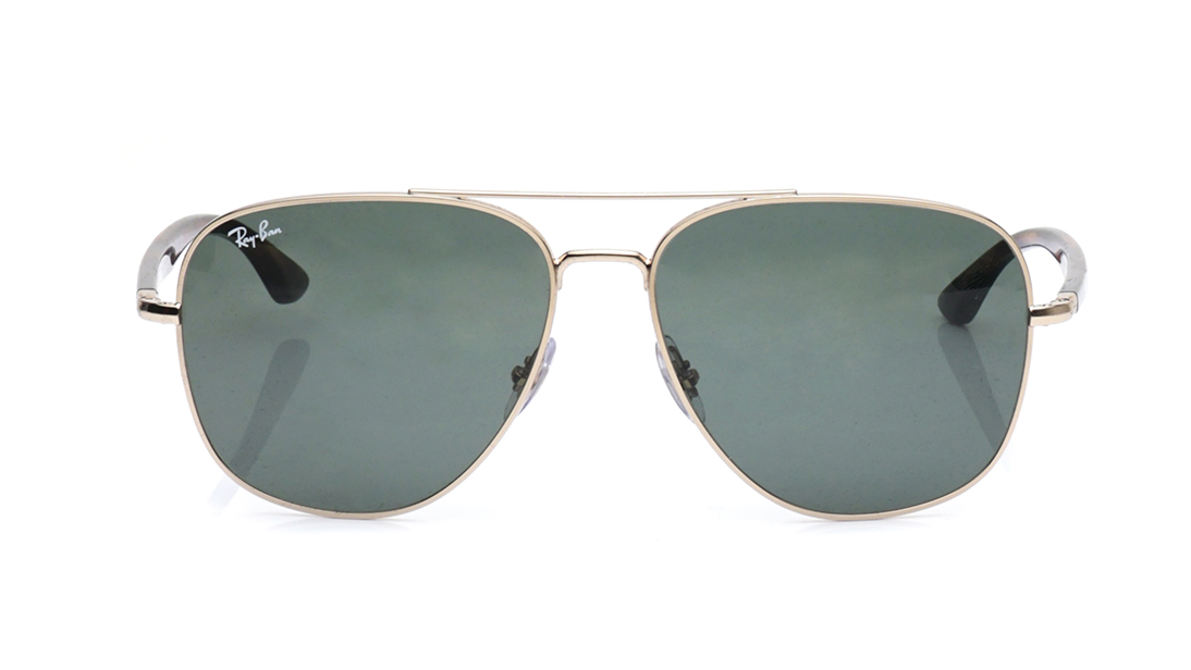 Image 1 of Green Square Sunglasses for Men and Women from Rayban from Rayban Available at Titan Eye+