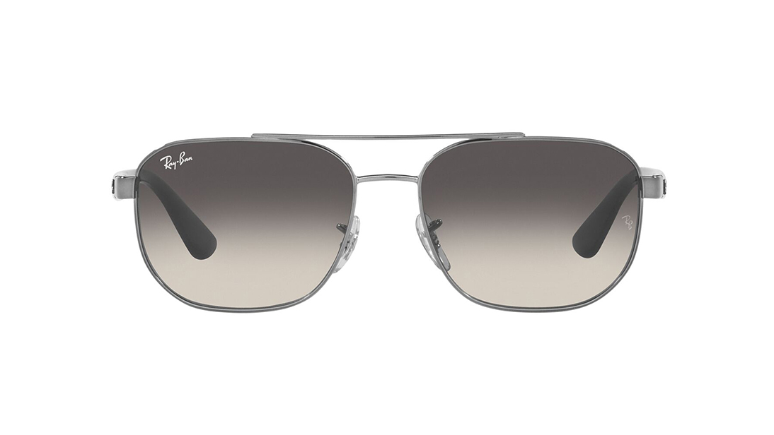 Image 1 of Grey Geometric Sunglasses for Men from Rayban Available at Titan Eye+