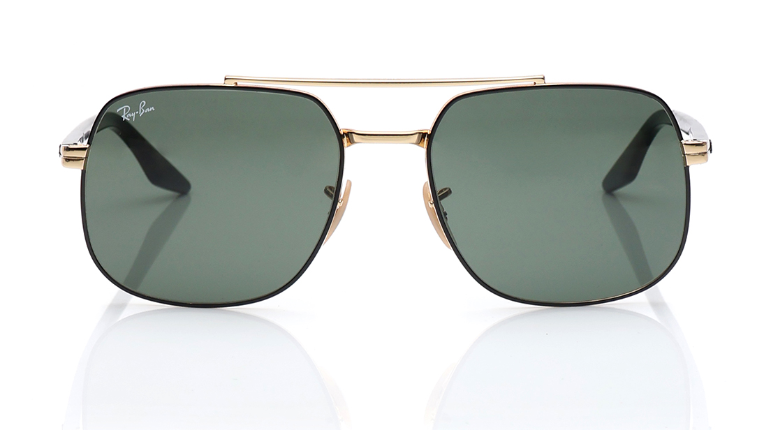 Image 1 of Green Navigator Sunglasses for Men and Women from Rayban Available at Titan Eye+