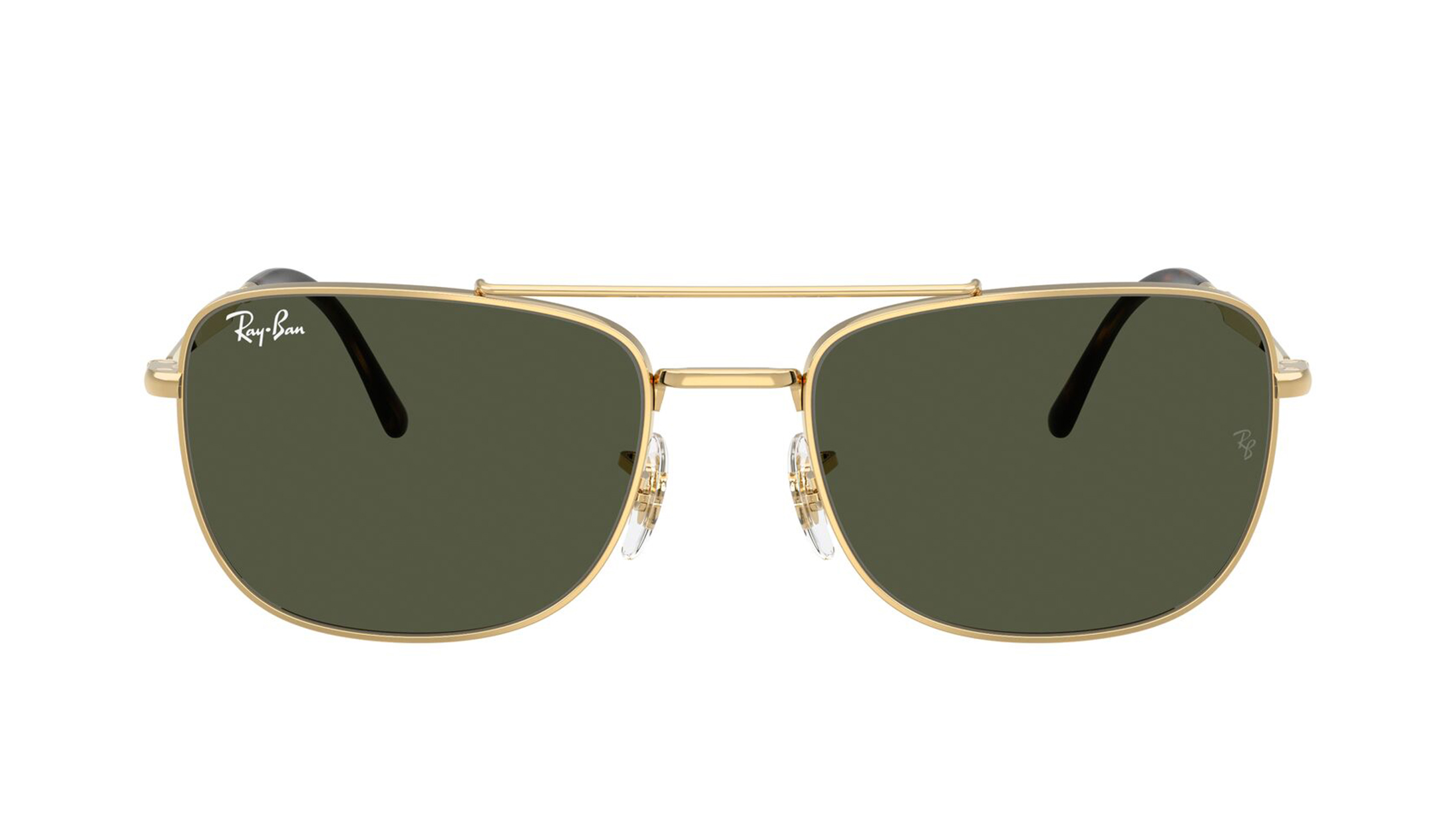 Image 1 of Green Rectangle Sunglasses for Men and Women from Rayban Available at Titan Eye+