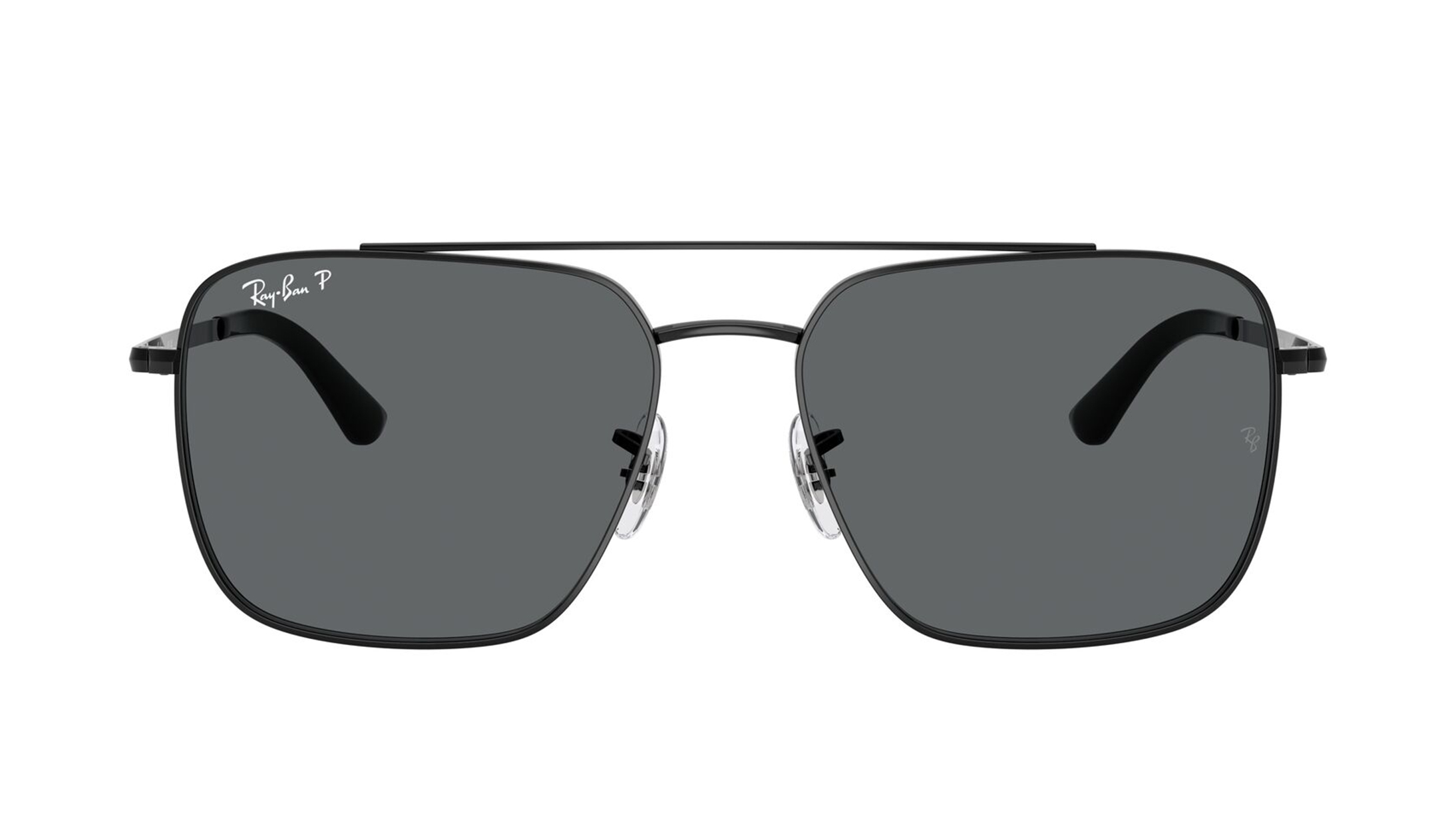 Image 1 of Grey Square Sunglasses for Men and Women from Rayban Available at Titan Eye+