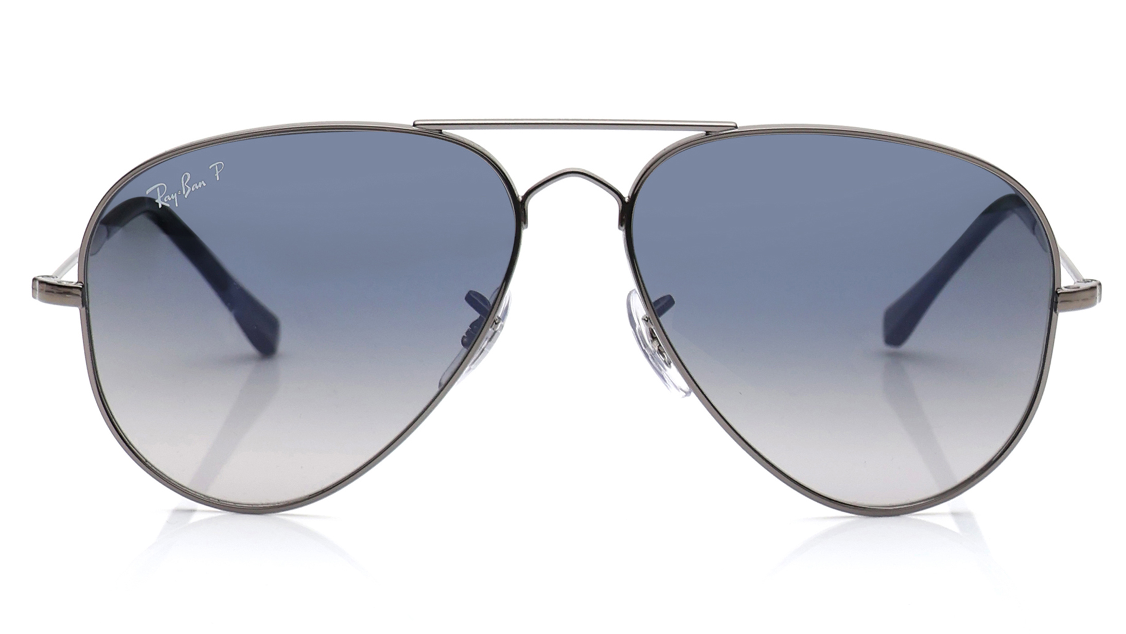 Image 1 of Blue Aviator Sunglasses for Men And Women from Rayban Available at Titan Eye+