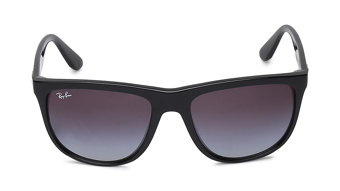 Image 1 of Grey Square Sunglasses for Men and Women from Rayban Available at Titan Eye+