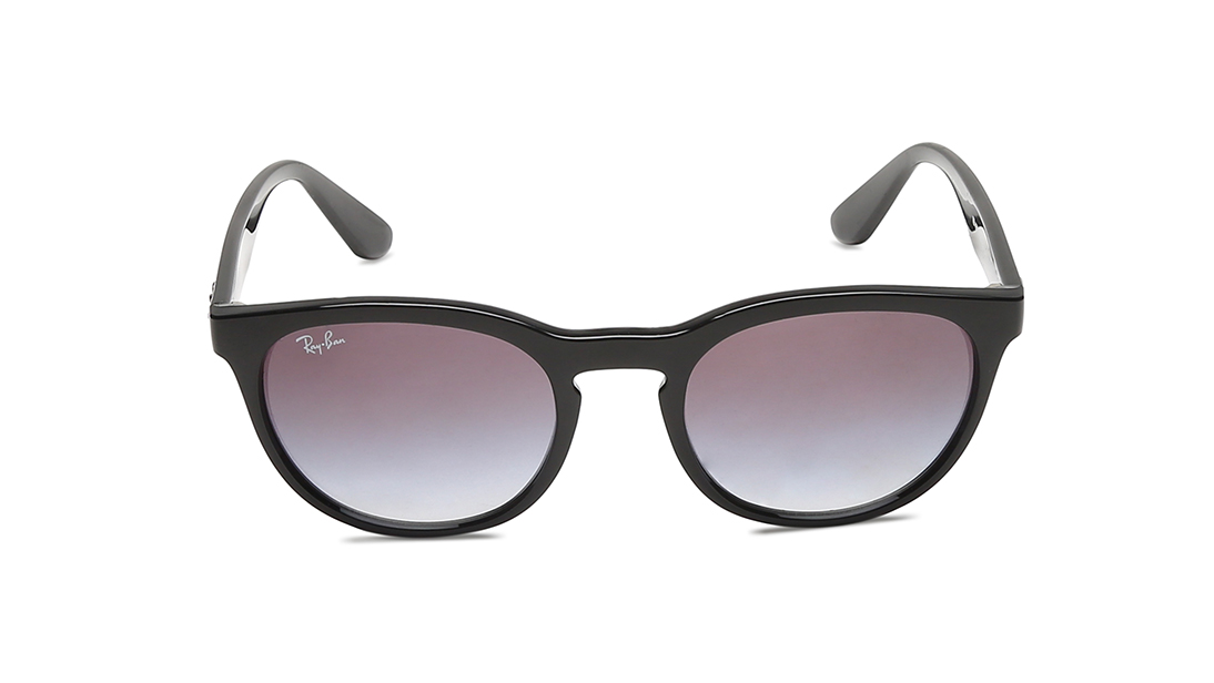 Image 1 of Grey Round Sunglasses for Men and Women from Rayban Available at Titan Eye+