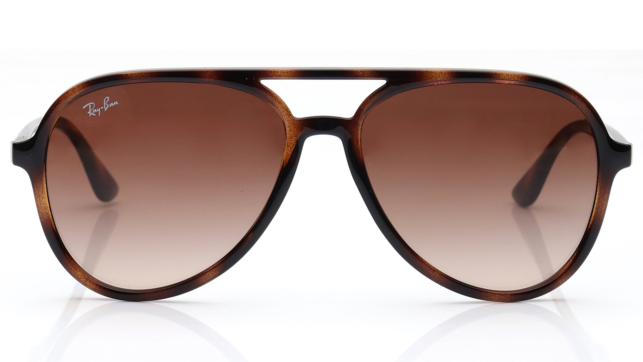 Image 1 of Brown Aviator Sunglasses for Men and Women from Rayban Available at Titan Eye+