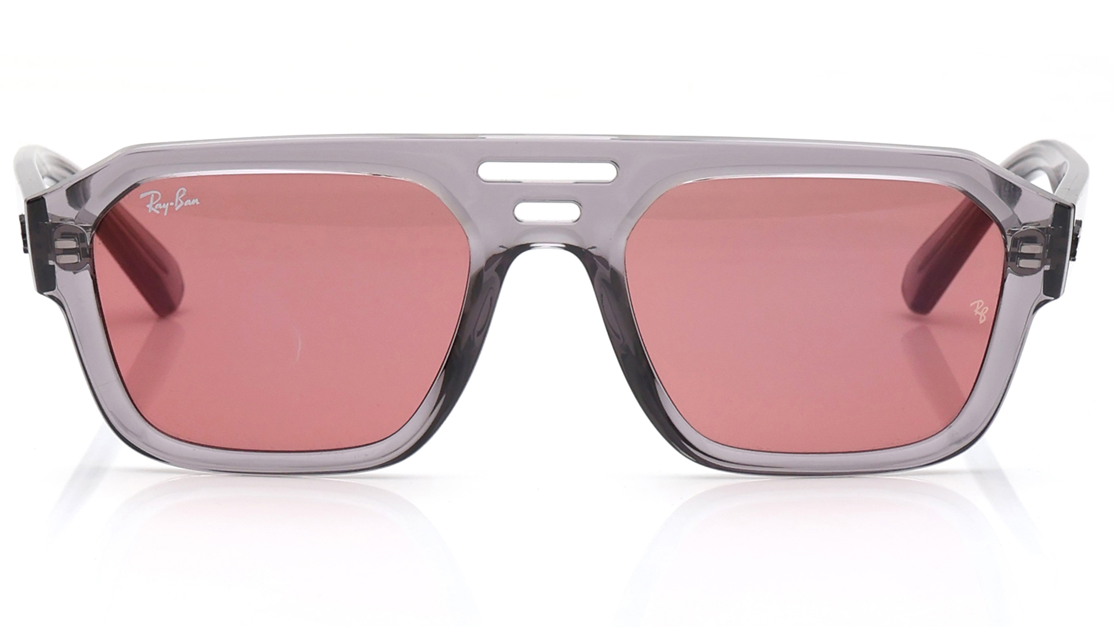 Image 1 of Brown Pillow Sunglasses for Women from Rayban Available at Titan Eye+