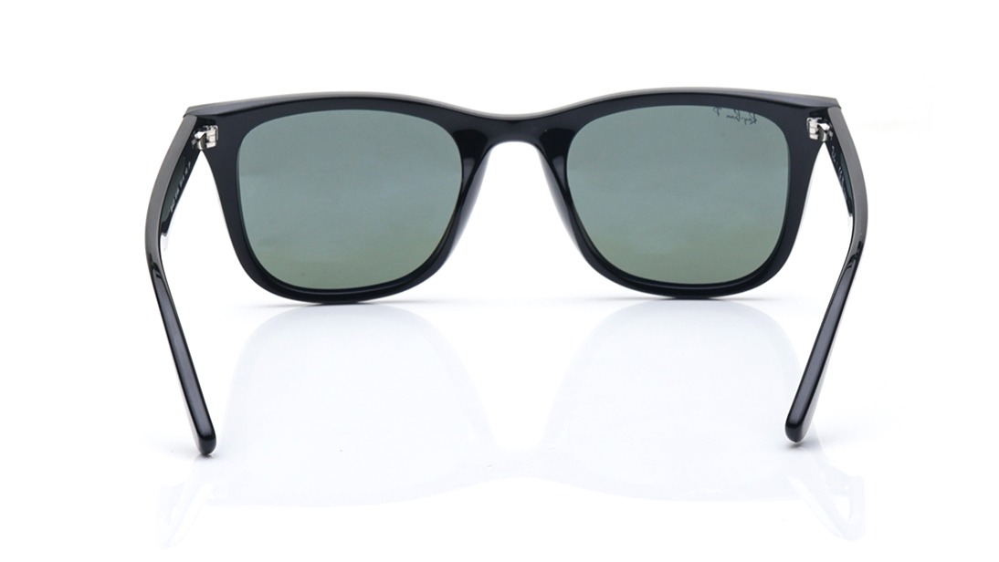 Image 4 of Green Square Polarized Sunglasses for Men and Women from Rayban Available at Titan Eye+