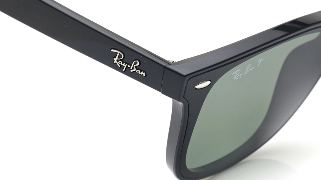 Image 5 of Green Square Polarized Sunglasses for Men and Women from Rayban Available at Titan Eye+