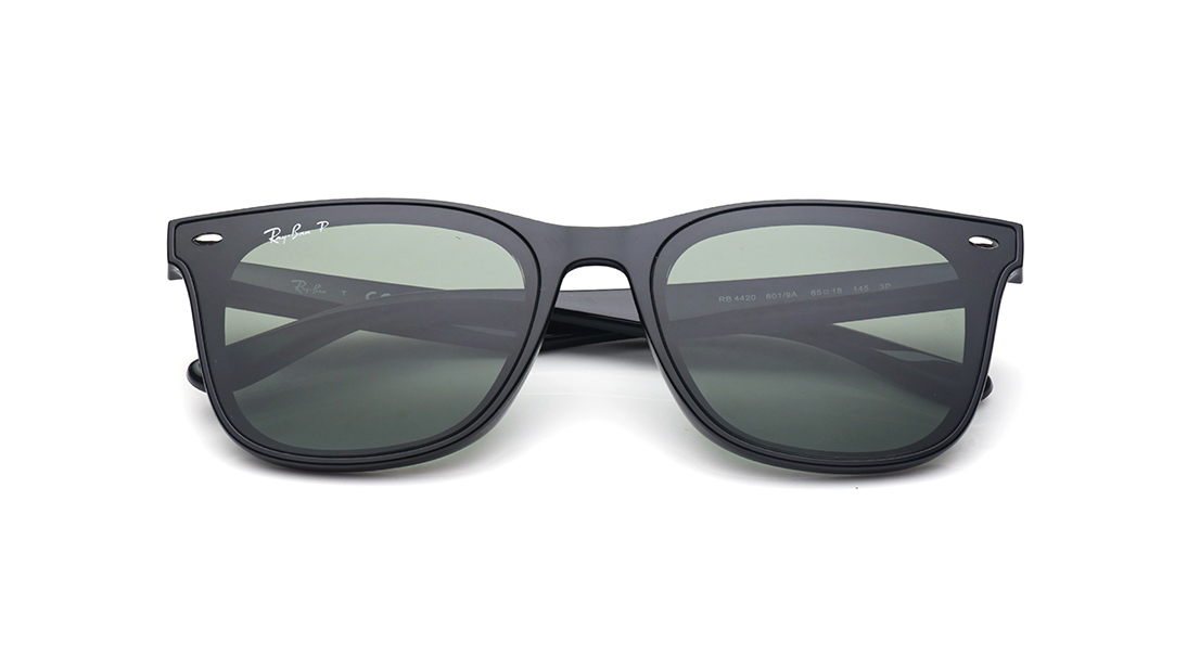 Image 6 of Green Square Polarized Sunglasses for Men and Women from Rayban Available at Titan Eye+