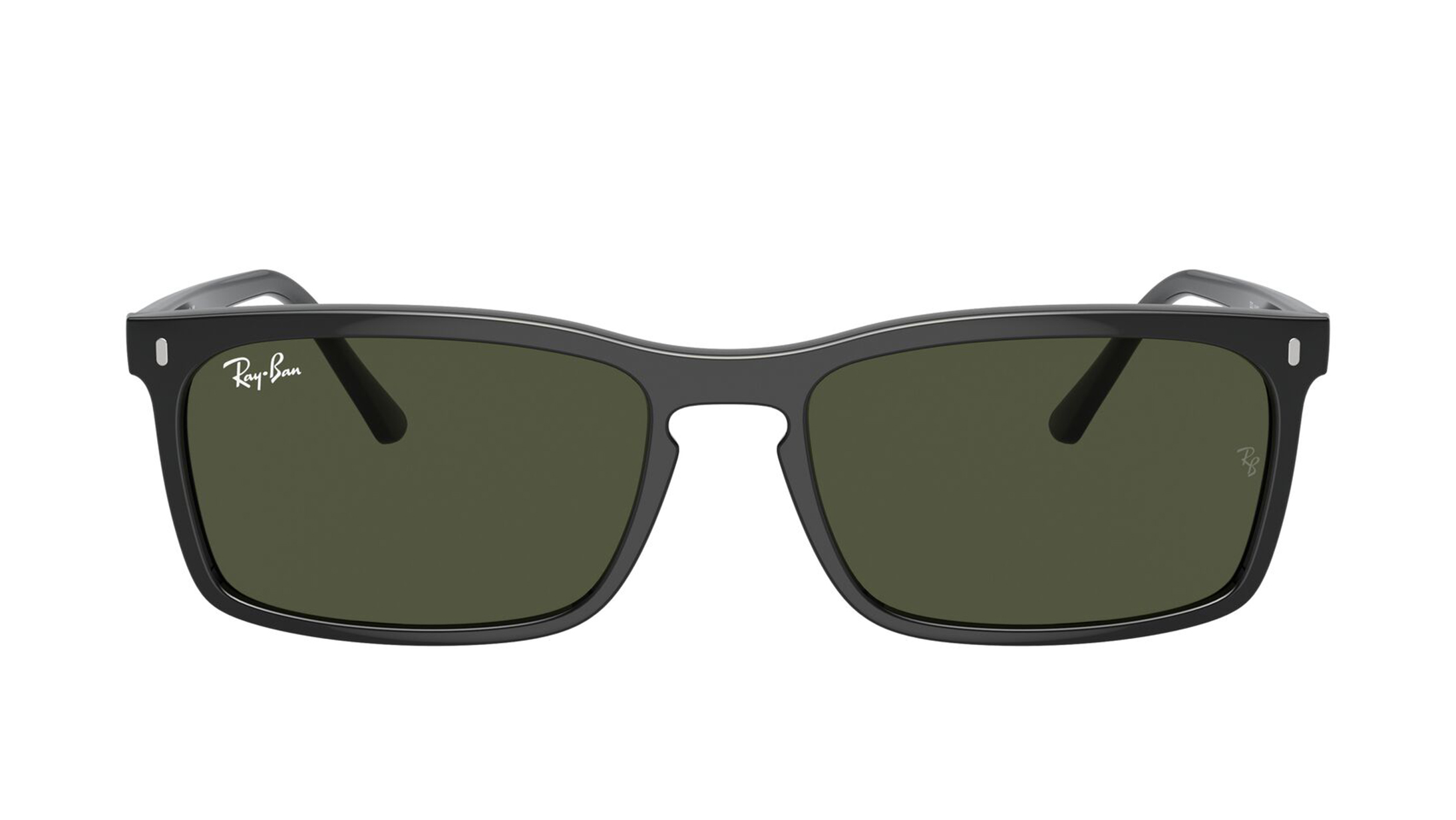 Image 1 of Green Rectangle Sunglasses for Men and Women from Rayban Available at Titan Eye+