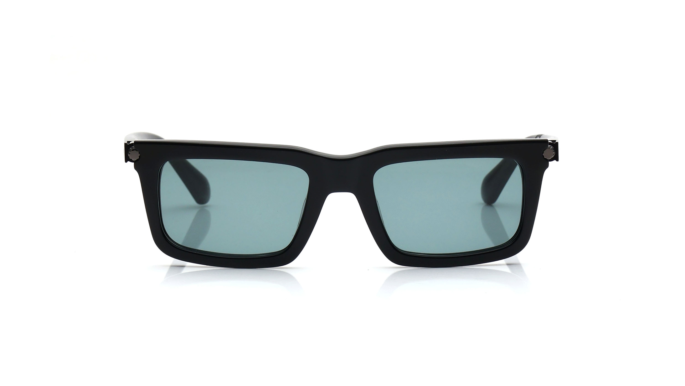 Image 1 of Blue Rectangle Sunglasses for Men from Salvatore Ferragamo Available at Titan Eye+