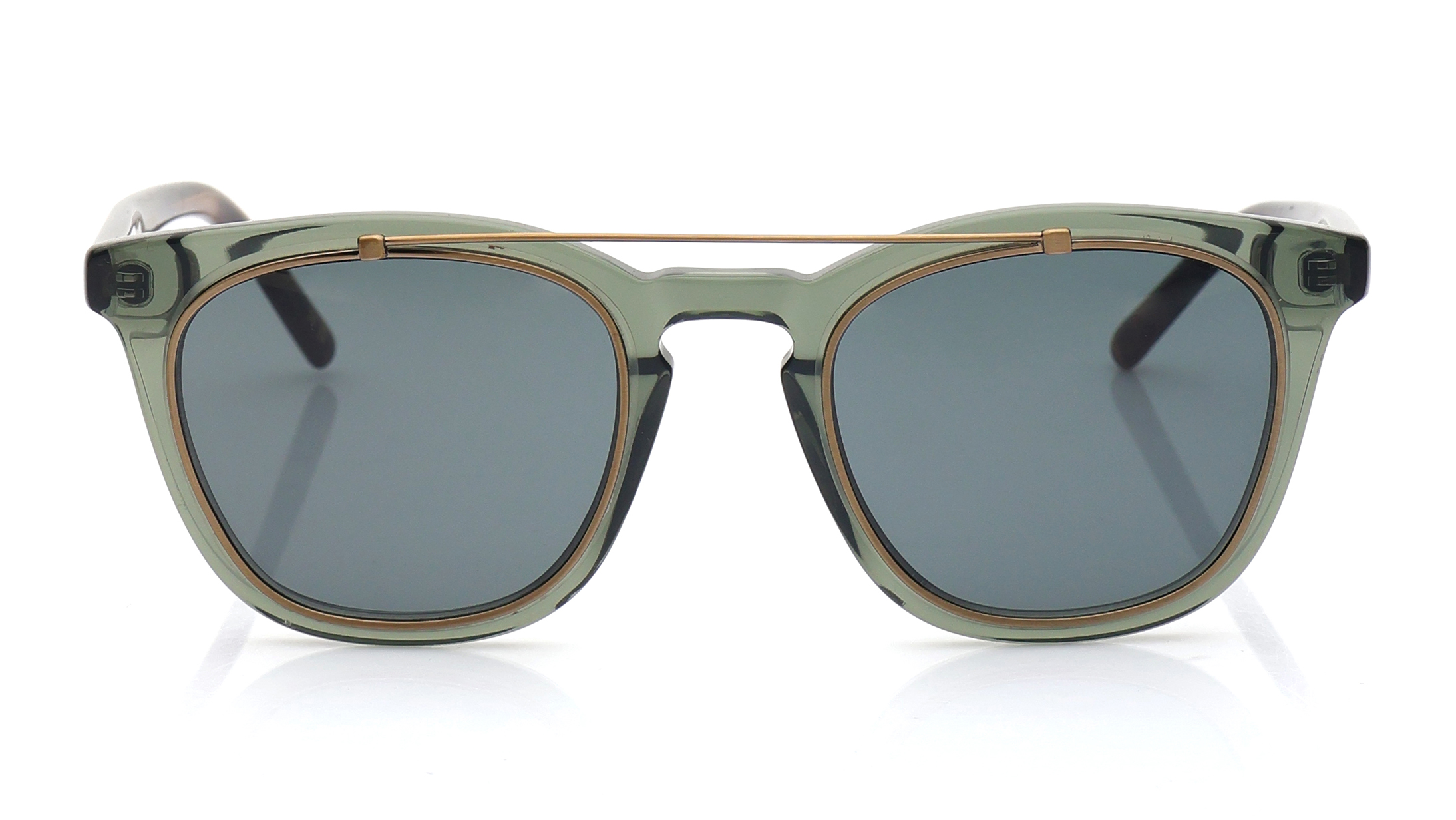 Image 1 of Green Wayfarer Sunglasses for Men from Ted Baker Available at Titan Eye+