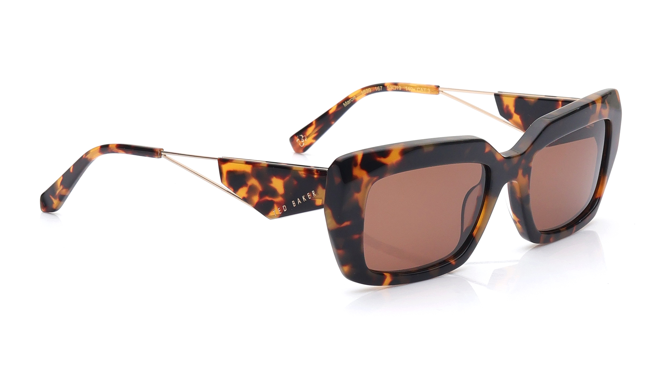 Brown CatEye Sunglasses for Women available online at Titan Eye+ display picture 1
