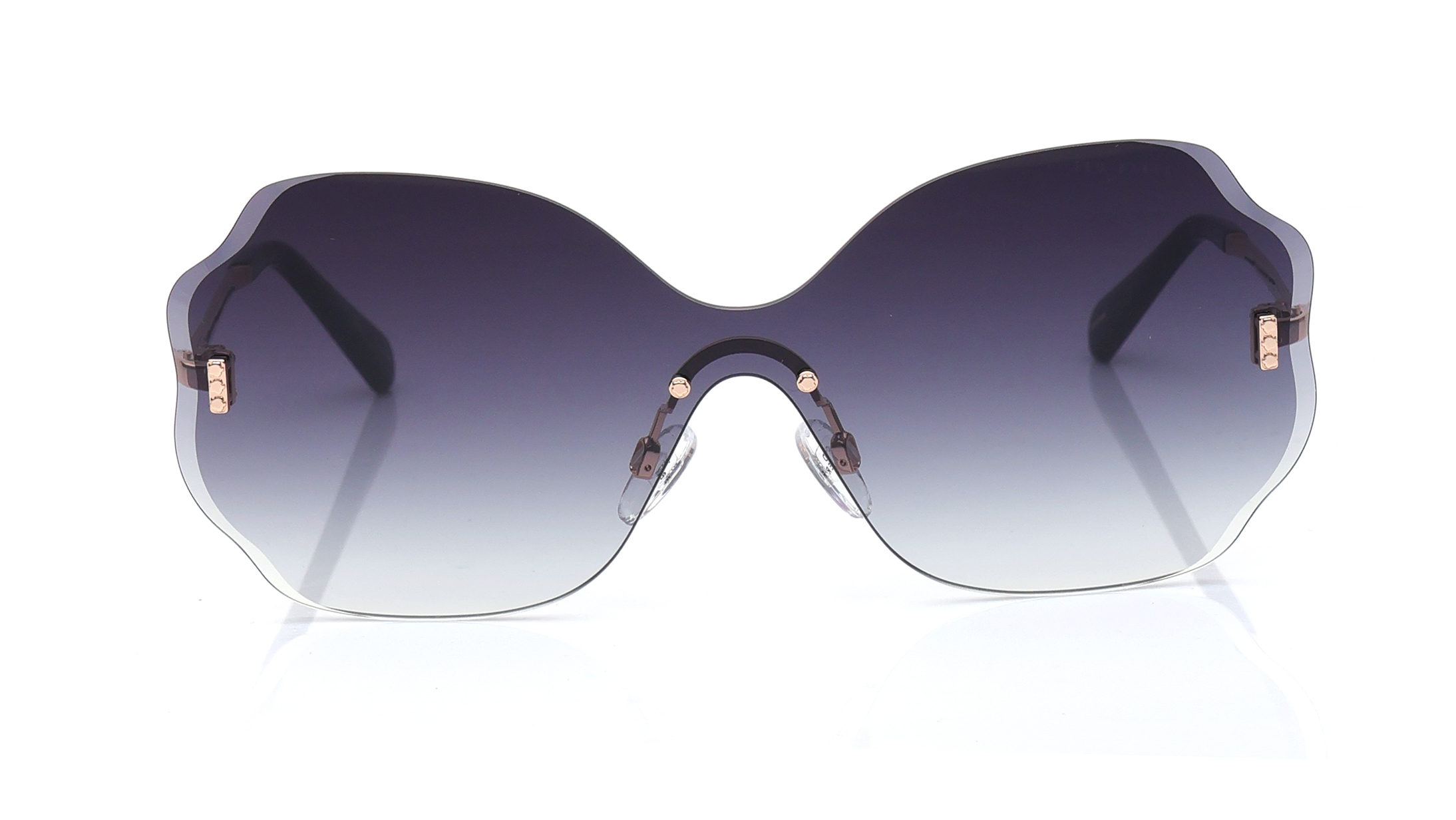 Image 1 of Grey Sporty Sunglasses for Women from Ted Baker Available at Titan Eye+
