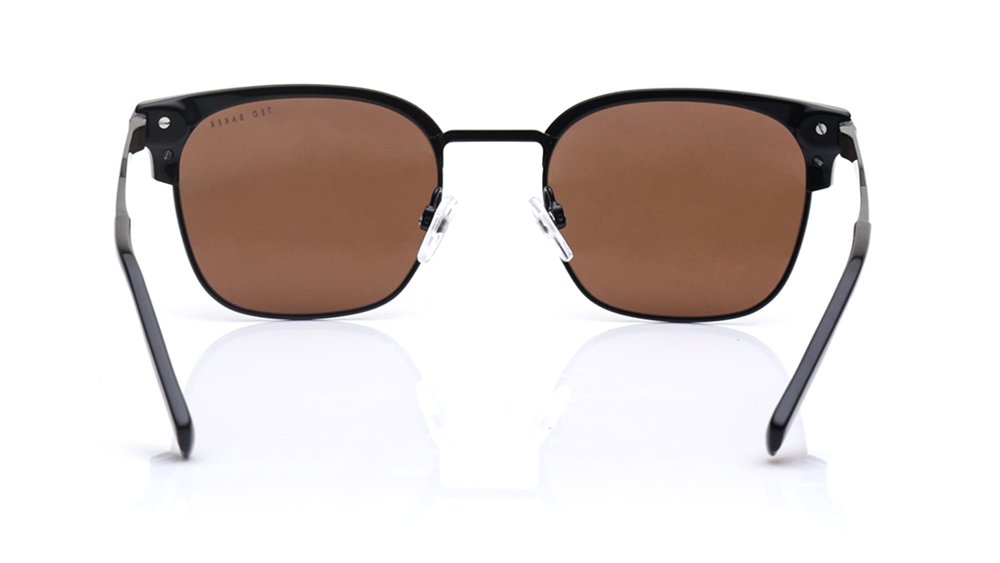 Image 6 of Brown Clubmaster Sunglasses for Men from Ted Baker Available at Titan Eye+