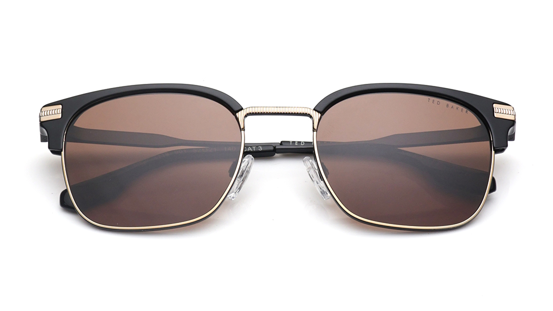 Image 7 of Brown Clubmaster Sunglasses for Men from Ted Baker Available at Titan Eye+