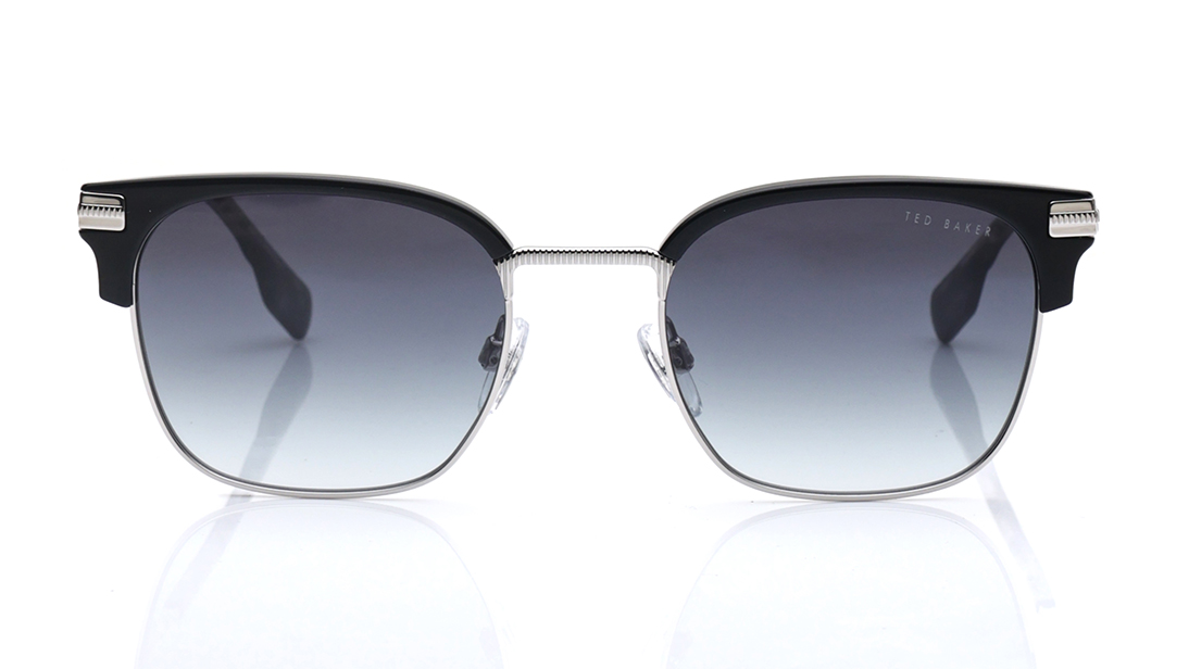 Image 1 of Green Clubmaster Sunglasses for Men from Ted Baker Available at Titan Eye+