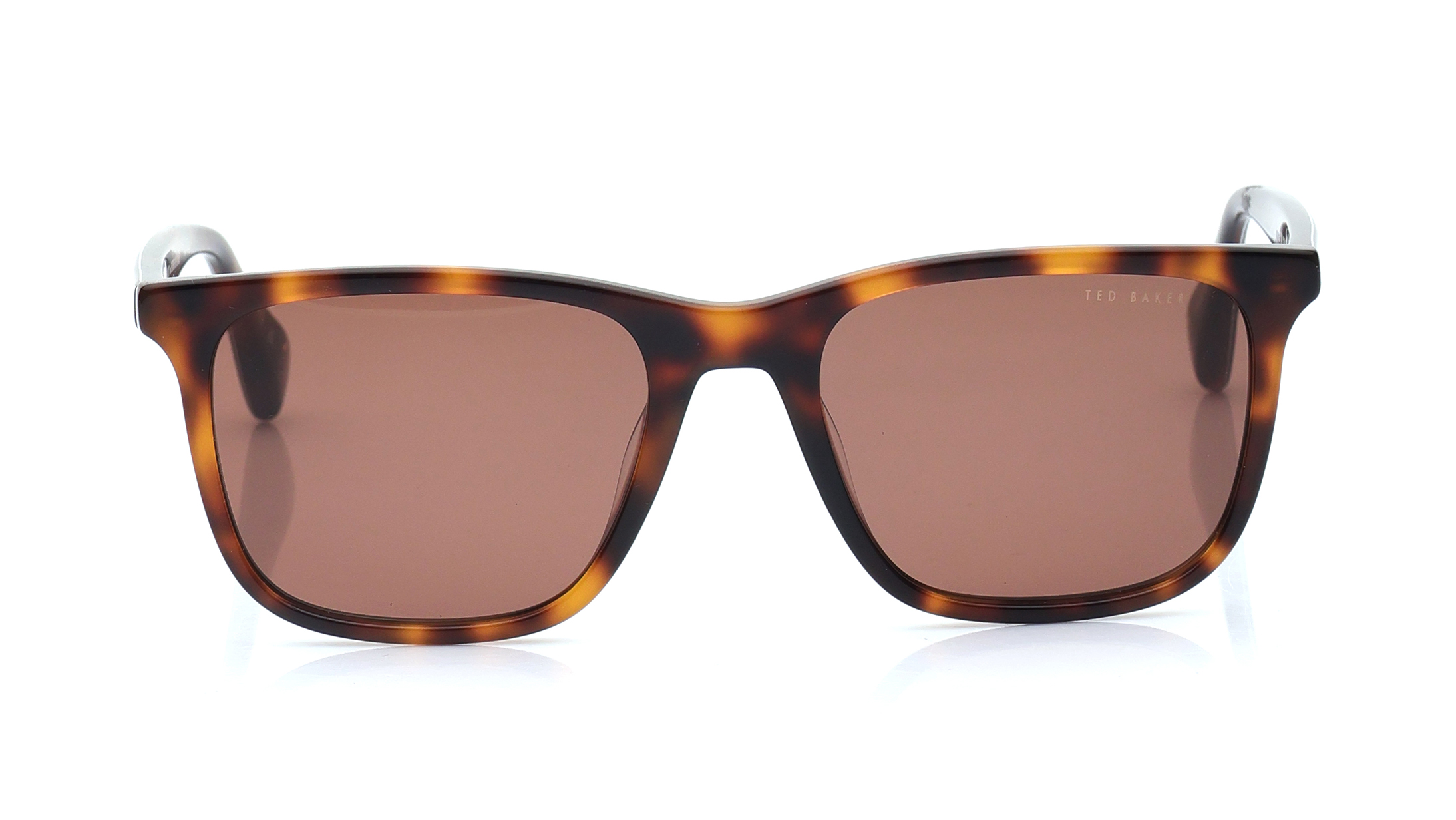 Image 1 of Brown Square Sunglasses for Men from Ted Baker Available at Titan Eye+