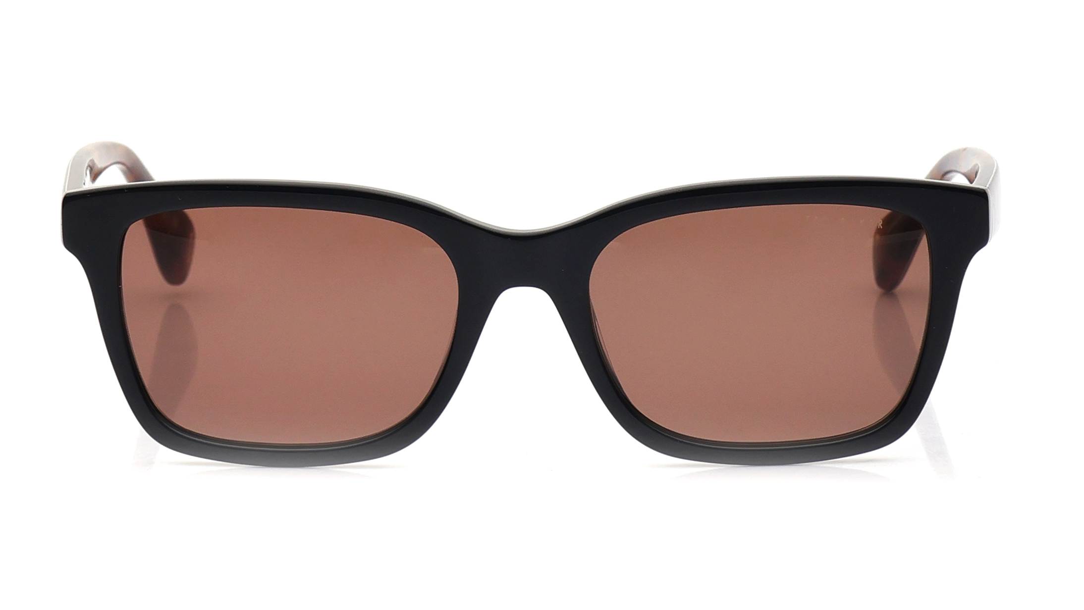 Image 1 of Brown Rectangle Sunglasses for Men from Ted Baker Available at Titan Eye+