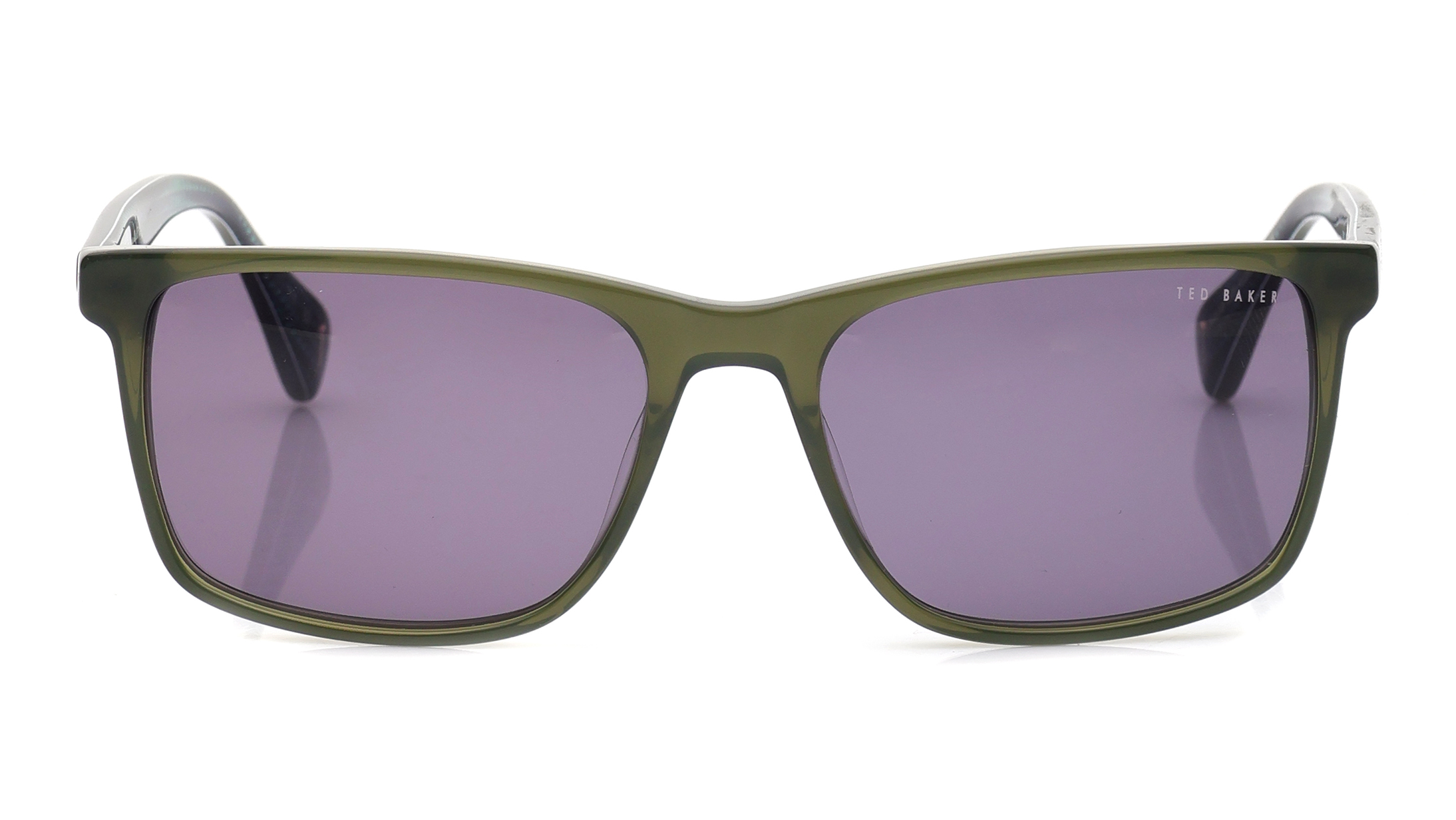 Image 1 of Grey Rectangle Sunglasses for Men from Ted Baker Available at Titan Eye+