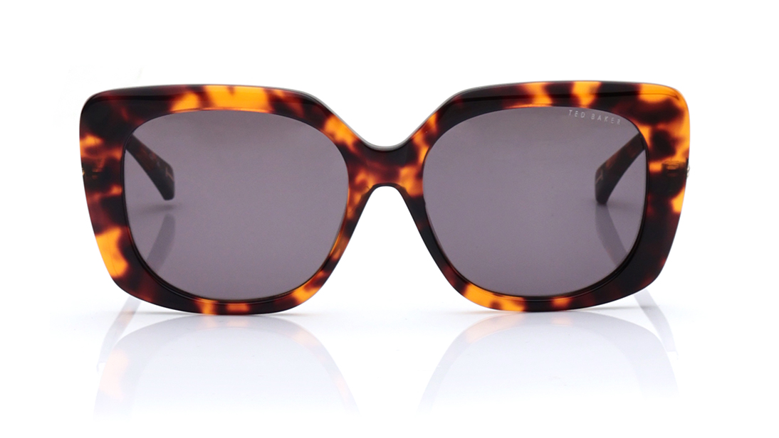 Image 1 of Green Square Sunglasses for Women from Ted Baker Available at Titan Eye+