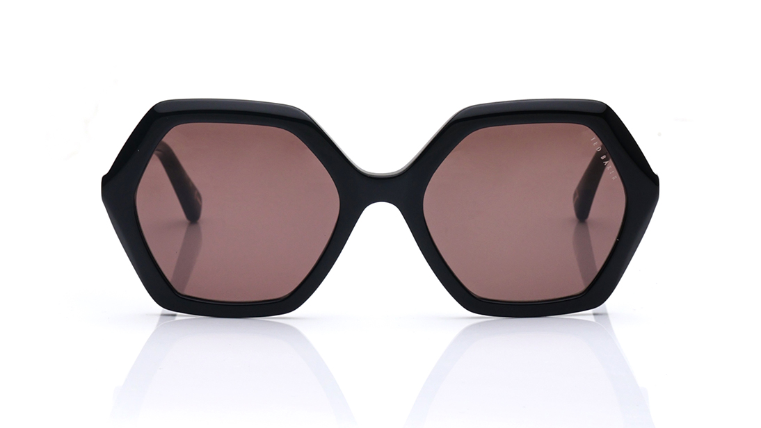 Image 1 of Brown Geometric Sunglasses for Women from Ted Baker Available at Titan Eye+