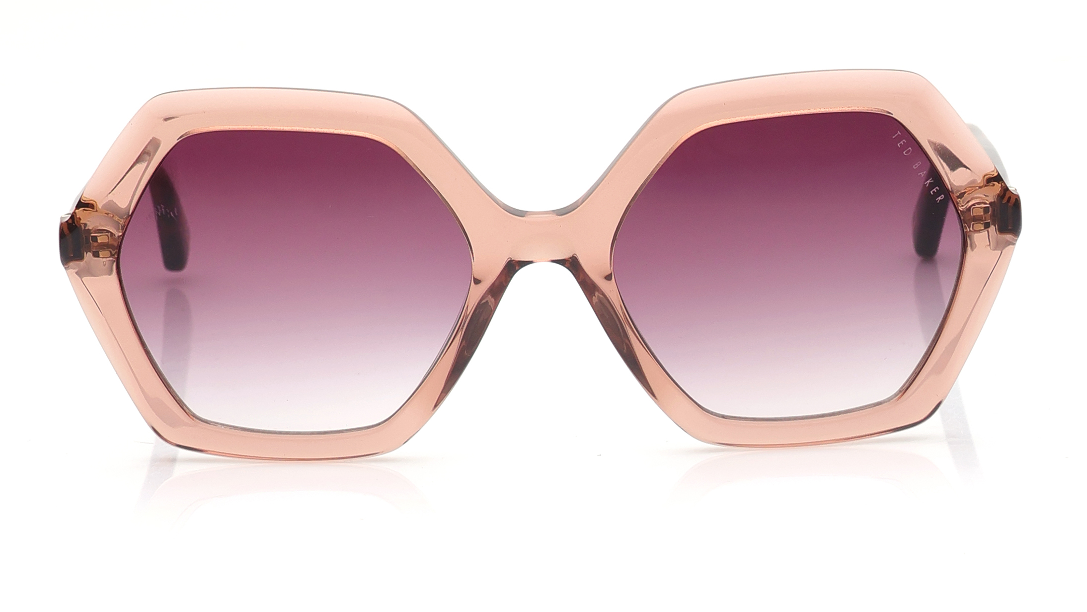 Image 1 of Brown Geometric Sunglasses for Women from Ted Baker Available at Titan Eye+