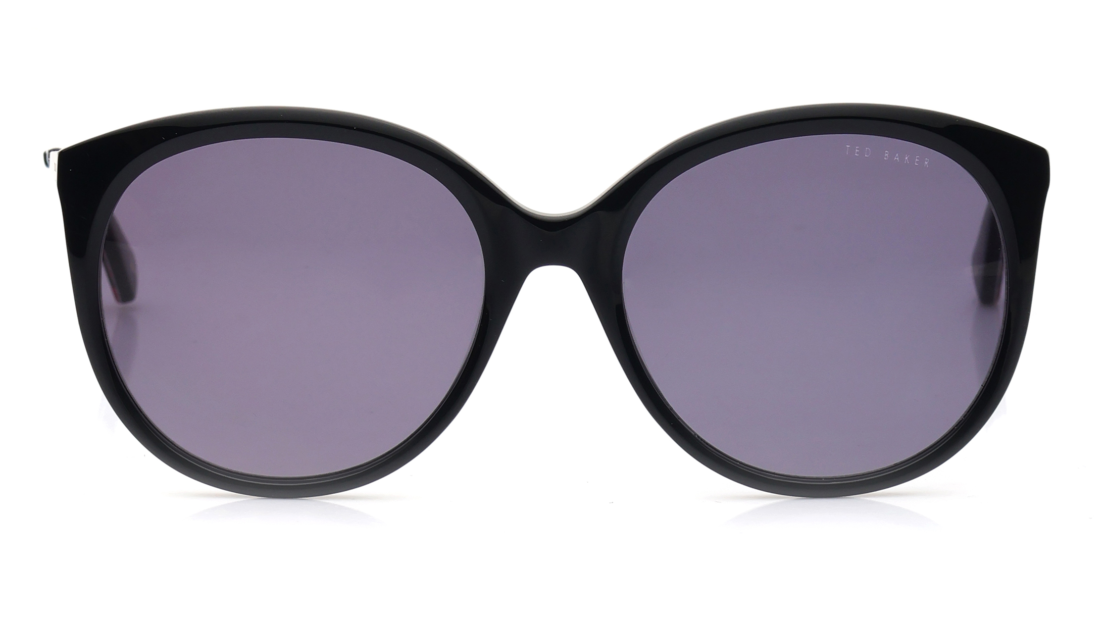 Image 1 of Grey Round Sunglasses for Women from Ted Baker Available at Titan Eye+