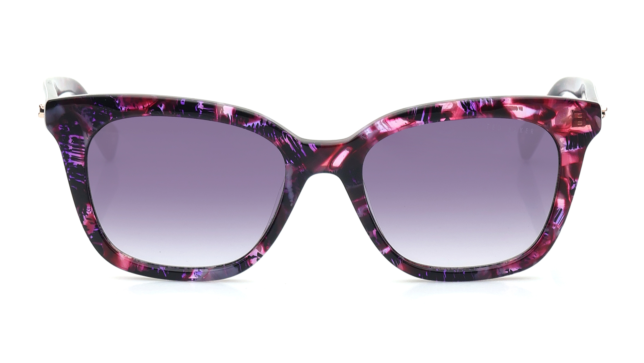 Image 1 of Grey Rectangle Sunglasses for Women from Ted Baker Available at Titan Eye+
