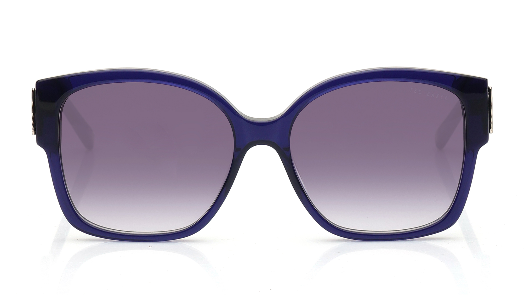 Image 1 of Green Square Sunglasses for Women from Ted Baker Available at Titan Eye+